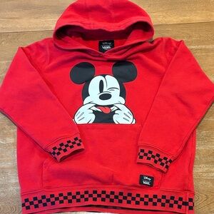 Vans Red Mickey Mouse Kids Hoodie